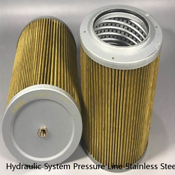 Hydraulic System Pressure Line Stainless Steel Oil Filter Fiber Glass Element for Aeronautical and Repair Equipment